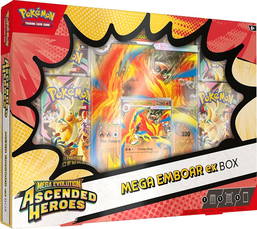 Mega Evolution Ascended Heroes Mega Emboar ex Box